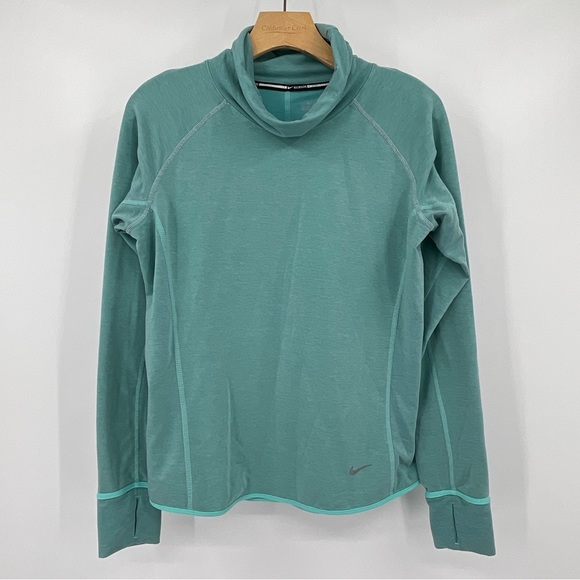 Nike Tops - Nike Element Cowl neck Long Sleeve Reflective Running Shirt Size Medium B15